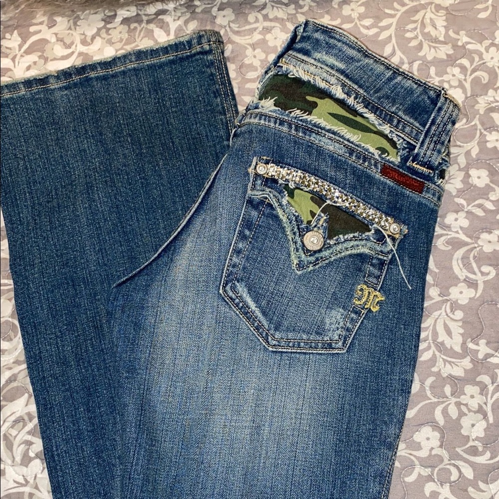 Miss Me low rise straight jeans